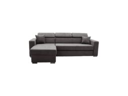 OLYMPIA FURNITURE Luca Fabric Corner Blue Colour Universal Side Sofa Bed With Storage in Grey - thumbnail 1