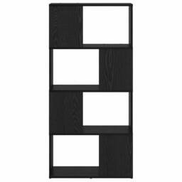 Berkfield Home Bookshelf Black oak Engineered wood 60 x 24 x 124 cm - thumbnail 5