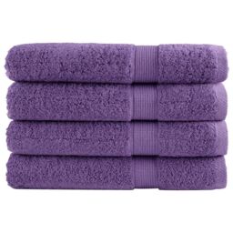 Berkfield Home Premium Towels SOLUND 4 pcs Purple 100x200 cm 600 gsm