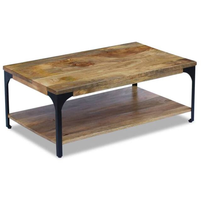 Berkfield Home Coffee Table Mango Wood 100x60x38 cm in Brown - Size: 100 x 60 x 38 cm - image 1