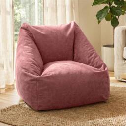 rucomfy Beanbags rucomfy Indoor Large Snuggle Bean Bag Chair - Adults Plush Velora in Pale Pink - thumbnail 2
