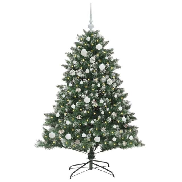 Berkfield Home Modern Artificial Christmas Tree with Stand Green 105 x 105 x 150 cm - image 1