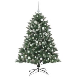 Berkfield Home Modern Artificial Christmas Tree with Stand Green 105 x 105 x 150 cm - thumbnail 4