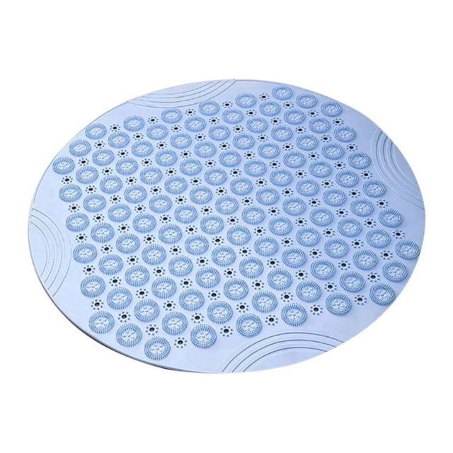 Kelvenix blue Round Non-Slip Bathtub Mat PVC Safety Shower - image 1