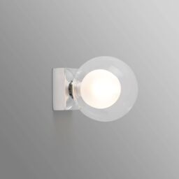 Netlighting Perla Bathroom Chrome Globe Wall Light 1x g9 IP44 in Grey - thumbnail 1