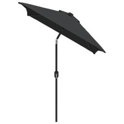 Berkfield Home Outdoor Parasol with Metal Pole 300x200 cm Anthracite in Black - thumbnail 1