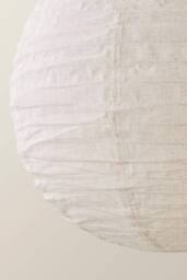 ValueLights Etta Natural Linen Easy Fit Pendant Lamp Shade in Cream - Size: 60 cm - thumbnail 4