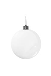 KDMD White Shiny Shatterproof Bauble x1 25cm - thumbnail 2