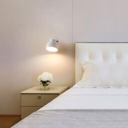 LED Wireless Wall Lamp with Touch Control, Battery Operated Wall Sconce-White - thumbnail 3