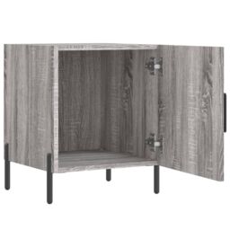 Berkfield Home Bedside Cabinet Grey Sonoma 40x40x50 cm Engineered Wood - Size: 40 x 40 x 50 cm - thumbnail 5
