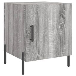 Berkfield Home Bedside Cabinet Grey Sonoma 40x40x50 cm Engineered Wood - Size: 40 x 40 x 50 cm - thumbnail 2