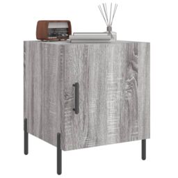 Berkfield Home Bedside Cabinet Grey Sonoma 40x40x50 cm Engineered Wood - Size: 40 x 40 x 50 cm - thumbnail 4