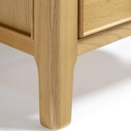FurnitureboxUK Belle Oak Wood Tallboy Chest of Drawers in Light Brown - thumbnail 6