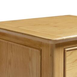 FurnitureboxUK Belle Oak Wood Tallboy Chest of Drawers in Light Brown - thumbnail 5