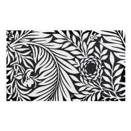 Artsy Mats William Morris Black & White Indoor & Outdoor Doormat - 70x40cm - Size: 40 cm x 70 cm - thumbnail 2