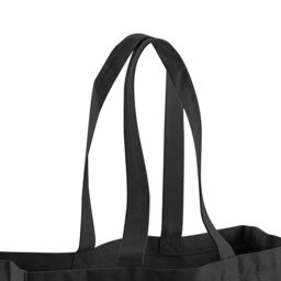 Westford Mill Cotton Classic Tote Shopping Bag in Black - thumbnail 2