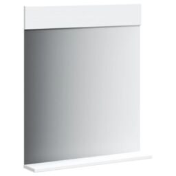Berkfield Home Bathroom Mirror with Shelf BERG White 60x12x70 cm Solid Wood - Size: 60 x 12 x 70 cm - thumbnail 3
