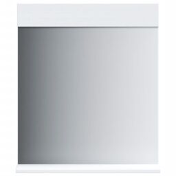 Berkfield Home Bathroom Mirror with Shelf BERG White 60x12x70 cm Solid Wood - Size: 60 x 12 x 70 cm - thumbnail 2