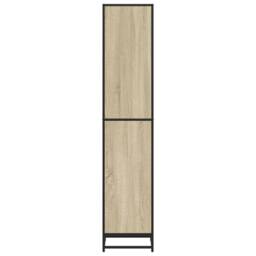 Berkfield Home Modern Book Cabinet Sonoma Oak 40x35x170.5 cm Engineered Wood in Light Tan - thumbnail 5