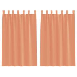 Berkfield Home Voile Curtains with Loops 2 pcs Terracotta 140x175 cm