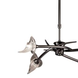 Netlighting Flavia Telescopic Pendant Black Chrome 4 Light G9 Semi Flush - thumbnail 5