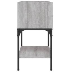 Berkfield Home Elegant Bedside Table Grey Sonoma 40.5x31x60 cm Engineered Wood - thumbnail 7