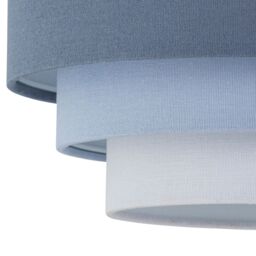 First Choice Lighting Gabi - Blue Ombre Linen 3 Tier Ceiling Light Shade - thumbnail 3