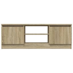 Berkfield Home TV Cabinet with Door Sonoma Oak 102x30x36 cm in Brown - Size: 102 x 30 x 36 cm - thumbnail 5