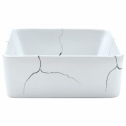 Berkfield Home Countertop Basin White Rectangular 46x35.5x13 cm Ceramic - thumbnail 5