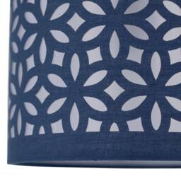 First Choice Lighting Set of 2 Navy Blue Laser Cut 15.5cm Table Lamp Shades - thumbnail 6