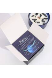KDMD Pisces Zodiac Crystal Candle & Gemstone Bracelet Set in Blue - thumbnail 3