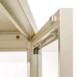 tectake Metal Display Case Baker in Cream - thumbnail 4