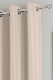 Enhanced Living 'Nightfall' Natural Plain Supersoft Thermal Blockout Eyelet Curtains - Size: 168 cm width x 229 cm drop - thumbnail 2