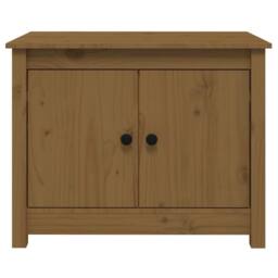 Berkfield Home Coffee Table Honey Brown 71x49x55 cm Solid Wood Pine - Size: 71 x 49 x 55 cm - thumbnail 6