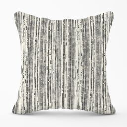 Warren Reed - Designer Washed Out Canvas Pattern Outdoor Cushion in Grey - Size: 60 cm x 60 cm - thumbnail 1