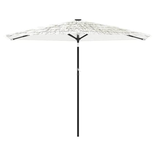 Berkfield Home Durable Garden Parasol with Steel Pole White 288x288x225 cm - Size: 288 x 288 x 225 cm - image 1