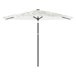 Berkfield Home Durable Garden Parasol with Steel Pole White 288x288x225 cm - Size: 288 x 288 x 225 cm - thumbnail 1