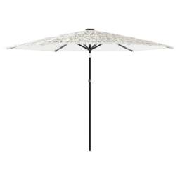 Berkfield Home Durable Garden Parasol with Steel Pole White 288x288x225 cm - Size: 288 x 288 x 225 cm - thumbnail 3