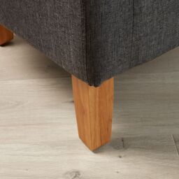 Home Source Bedford Small Padded Occasional Accent Tub Chair in Dark Grey - thumbnail 3