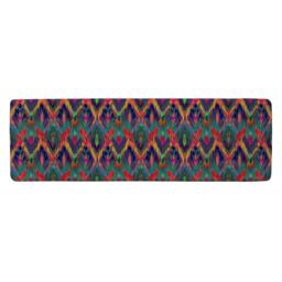 Benjamin Tate Design Abstract Ethnic Ikat Pattern Runner Rug in Natural - Size: 67 cm x 230 cm - thumbnail 1