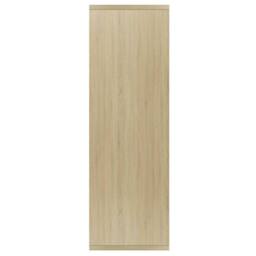 Berkfield Home Book Cabinet/Sideboard Sonoma Oak 50x25x80 cm Engineered Wood in Light Brown - Size: 50 x 25 x 80 cm - thumbnail 5