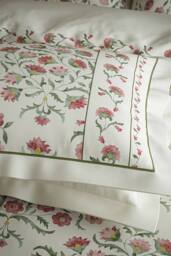 Sanderson 'Ottoman' Cotton Duvet Cover Set in Cream - Size: Super King - thumbnail 5