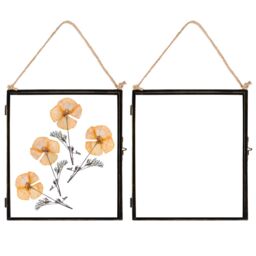 "Nicola Spring 5x Hanging Metal Photo Frames - 8"" x 10"" - Picture Frame Wall Mounted Frame with Rope in Black" - thumbnail 1