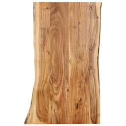 Berkfield Home Table Top Solid Acacia Wood 100x(50-60)x2.5 cm in Brown - thumbnail 2