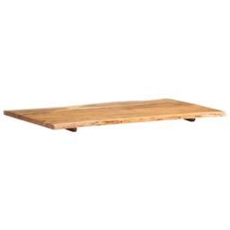 Berkfield Home Table Top Solid Acacia Wood 100x(50-60)x2.5 cm in Brown - thumbnail 6