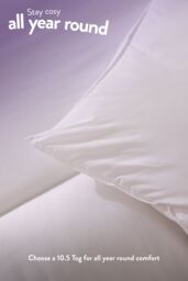 Slumberdown Cosy Nights 10.5 Tog All Year Round Duvet in White - Size: King - thumbnail 3