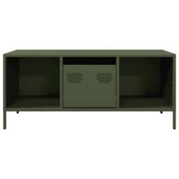 Berkfield Home Coffee Table Olive Green 101.5x50x43.5 cm Cold-rolled Steel - thumbnail 4