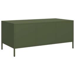 Berkfield Home Coffee Table Olive Green 101.5x50x43.5 cm Cold-rolled Steel - thumbnail 7
