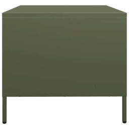 Berkfield Home Coffee Table Olive Green 101.5x50x43.5 cm Cold-rolled Steel - thumbnail 6
