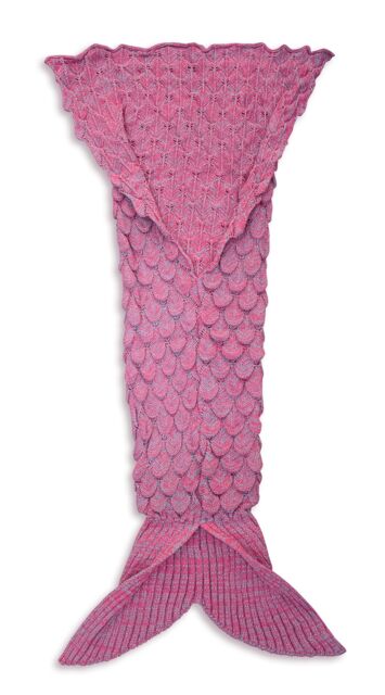 Velosso Chic Aesthetic Acrylic Knitted Blanket, Cosy Winter Tufted Blanket in Pink - Size: 50 cm x 100 cm